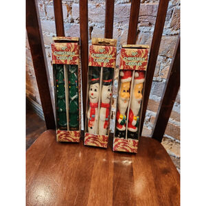 Vintage! 3 boxes of Vintage Tapered Christmas Candles